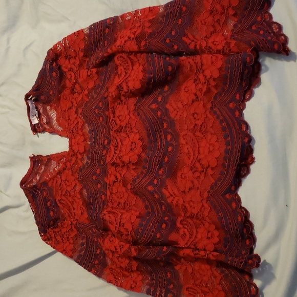 *Last Chance* Lace Crop Top - Picture 1 of 6